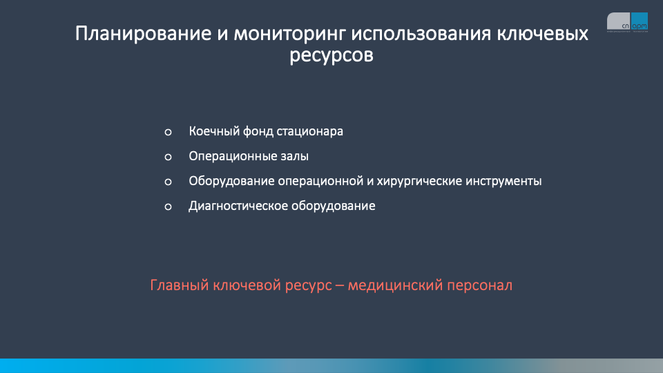 планирование и&nbsp;мониторинг использования ключевых ресурсов